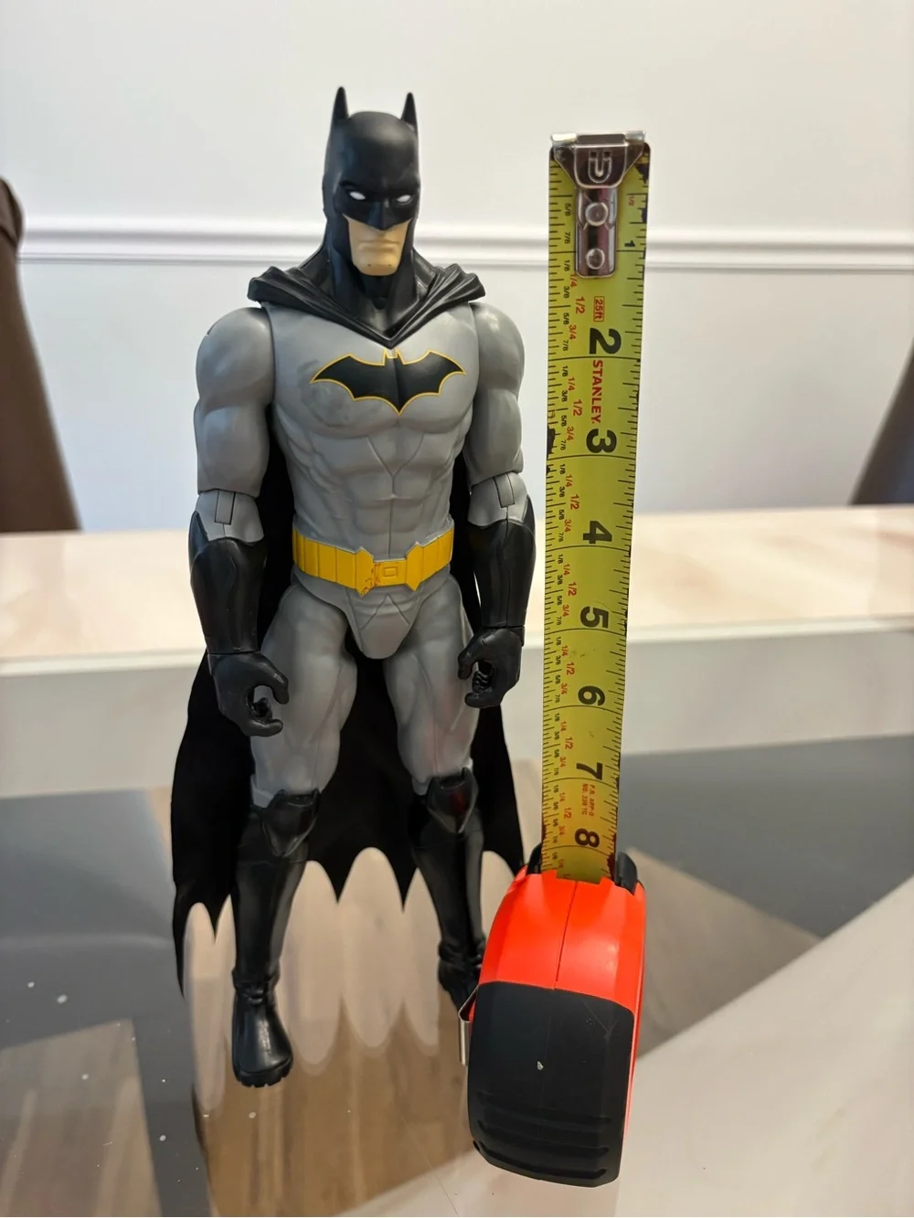 Batman Action Figure Toy - Gray, Black & Yellow - Unbranded
